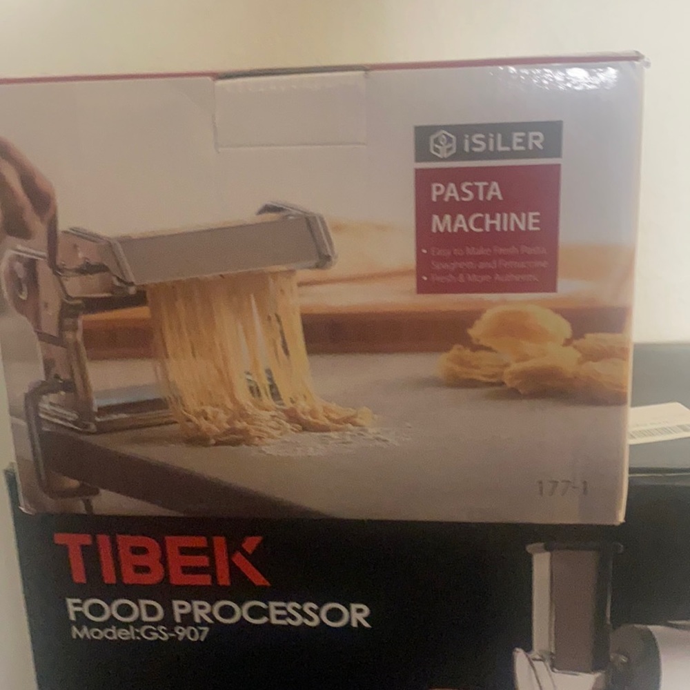Assorted Items good Condition Brand New. Tibek Food Processor,Pasta Machine Etc.